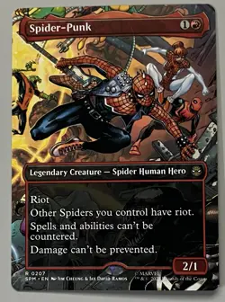 MTG Marvel’s Spider-Man Spider-Punk Legendary Creature RARE REGULAR #0207 - Image 1