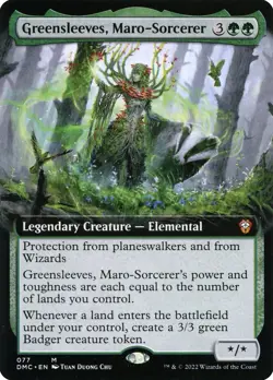 MTG - Greensleeves, Maro-Sorcerer - Fanart Extended Dominaria - EDH / Playtest - Image 1