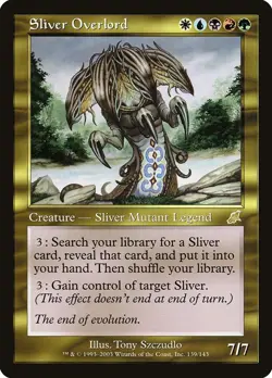 MTG - SLIVER OVERLORD - RARE - SCOURGE - LP Legendary Creature Sliver - Image 1