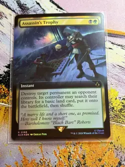 MTG ASSASSIN'S TROPHY EXTENDED ART FOIL Assassin's Creed NM Near Mint - Image 2