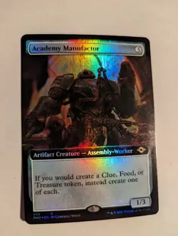 1x Academy Manufactor Foil Extended Art NM - Modern Horizons 2 MH2 Magic MTG X1 - Image 1