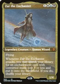 Magic the Gathering Zur the Enchanter (Foil Etched) - Commander Legends Mint MTG - Image 1