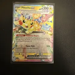 Pikachu ex - 057/191 Double Rare Holo SV08: Surging Sparks NM Pokemon - Image 1
