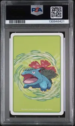PSA 10 2004 POKEMON LEAFGREEN VERSION PLAYING CARDS BULBASAUR ACE OF CLUBS - Image 2