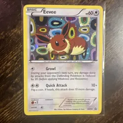 Pokemon Eevee TCG Black White Holo Promo Card BW94 - Image 1