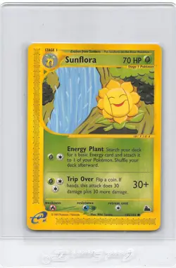 SUNFLORA 105/144 - NON-HOLO - Skyridge - e-READER - VINTAGE POKEMON CARD - NM/LP - Image 1