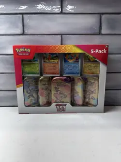 Pokemon TCG Scarlet & Violet 151 Mini Tins Costco Bundle, 5 Pack - Sealed - Image 1
