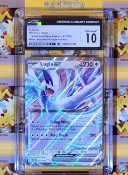 Pokemon Lugia Ex 017/034 Holo Rare Trading Card Game Classic CGC 10 Gem Mint - Image 2