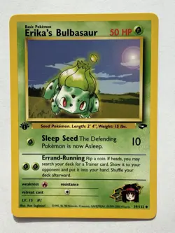Erika's Bulbasaur 39/132 Uncommon - Gym Challenge - 1st Edition - Pokemon WOTC - Image 1