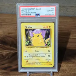 1999 POKEMON GAME #58 PIKACHU YELLOW CHEEKS PSA 10 GEM MINT BASE SET UNLIMITED - Image 1