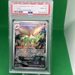 2025 POKEMON PFL EN-PHANTASMAL FLAMES ILLUSTRATION RARE #101 FLYGON PSA 10 - Image 1