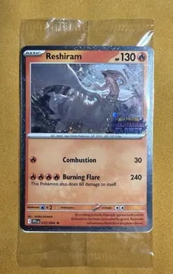 Reshiram 017/094 Phantasmal Flames SEALED Stamped Promo Pokemon - Image 1