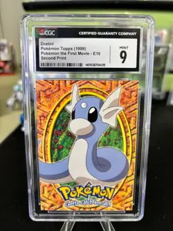 Dratini - 1999 Topps Pokemon the First Movie - E10 - CGC Mint 9 - Second Print - Image 1
