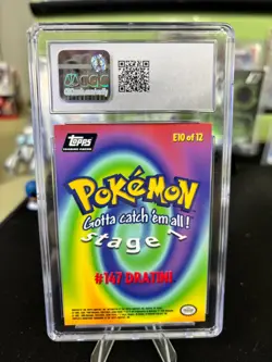 Dratini - 1999 Topps Pokemon the First Movie - E10 - CGC Mint 9 - Second Print - Image 2
