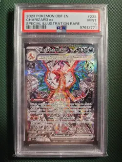 Pokemon Obsidian Flames Charizard EX Special Illustration Sir #223/197 PSA 9 - Image 1