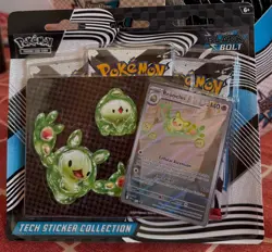 Pokemon Scarlet & Violet - Black Bolt Tech Sticker Collection TCG Blister Sealed - Image 2