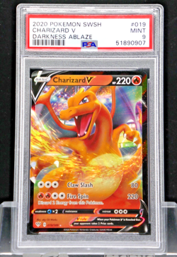 2020 Pokemon Charizard V 019/189 Darkness Ablaze PSA 9 - Image 1