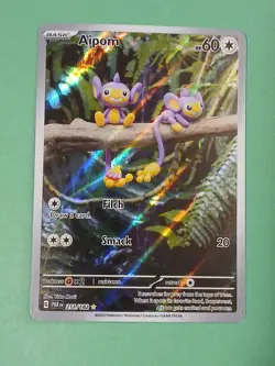 Pokemon Scarlet & Violet Paradox Rift Aipom 211/182 Illustration Rare - Image 3