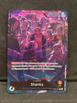 One Piece TCG Shanks Leader OP09-001 ALT Art English - 2nd anniversary eng - Image 2