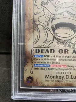 Monkey D. Luffy OP05-119 Wanted Poster SP SEC BGS 9.5 GEM MINT One Piece TCG Eng - Image 5
