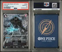 2025 ONE PIECE OP10-ROYAL BLOOD #082 KUZAN ALTERNATE ART PSA 10 - Image 3