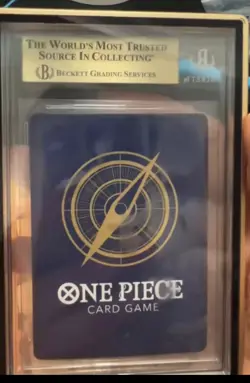 One Piece TCG Chinese Blue Nami OP01-016 R 1st Anniversary Hidden BGS10 Golden - Image 2