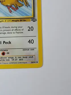 Pokemon Card 1st edition Fearow 36/64 Jungle Regular US - Image 5