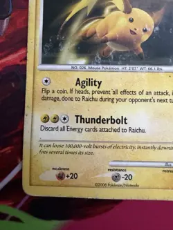 Raichu 45/100 D&P Majestic Dawn Uncommon Pokemon Card - Image 3