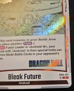 Bleak Future FB06-022 Foil Rare Manga Booster 01 Dragon Ball Super Card Game - Image 5