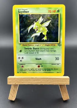 Pokemon TCG - Jungle Set Card 1999 - Scyther 10/64 Holo - Image 1
