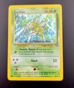 Pokemon TCG - Jungle Set Card 1999 - Scyther 10/64 Holo - Image 3