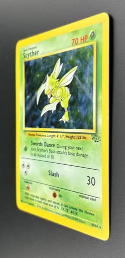 Pokemon TCG - Jungle Set Card 1999 - Scyther 10/64 Holo - Image 5