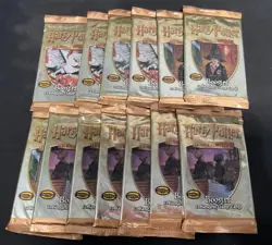 13 Harry Potter TCG Trading Card Game 2001 Base Set Booster Packs WotC English - Image 1