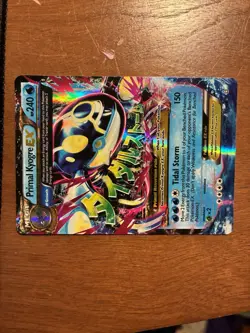 Pokemon TCG Primal Kyogre EX Full Art Holo Card Ultra Rare 55/160 - Image 3