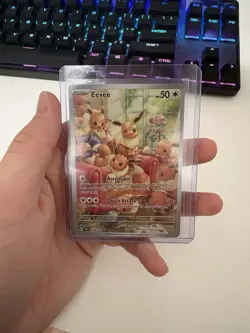 Pokemon Eevee TCG Holo Illustration Card 188/167 Twilight Masquerade Pokemon 188 - Image 1