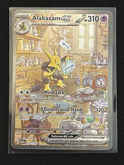 Pokemon TCG Scarlet & Violet 151 Alakazam EX SIR Holo Card 201/165 - Image 1