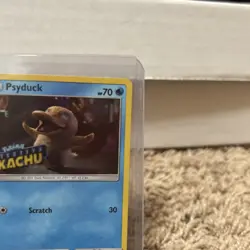 Pokemon TCG Psyduck Holo Promo Card Detective Pikachu SM199 - Image 3