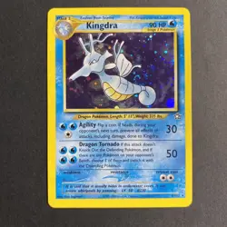 Kingdra SWIRL!! 8/111 Neo Genesis Pokemon Card TCG Vintage WOTC Holo Rare LP - Image 1