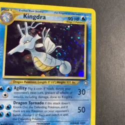 Kingdra SWIRL!! 8/111 Neo Genesis Pokemon Card TCG Vintage WOTC Holo Rare LP - Image 2
