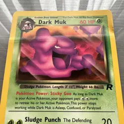 Dark Muk 41/82 Pokemon Card Team Rocket Set Uncommon WOTC - Image 2