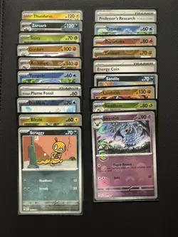 Pokemon TCG S&V Black Bolt Set: Bundle Of 19x Pokeball Reverse Holo Cards - NM - Image 1