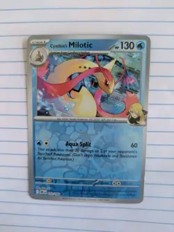 Cynthia's Milotic #053/182 Reverse Holo Pokemon Card SV10: Destined Rivals - Image 1