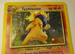 Pokemon TCG Neo Genesis Typhlosion 17/111 Holo Card 2000 Played Collectible - Image 4