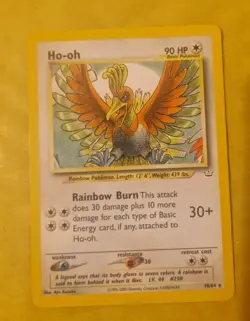 Pokemon TCG Ho-Oh Neo Revelations Non Holo Rare Card LP/NM - Image 1