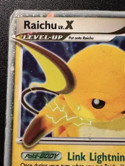 Raichu LV.X 99/100 D&P Stormfront Pokemon Card Holo Foil Rare HP- - Image 3