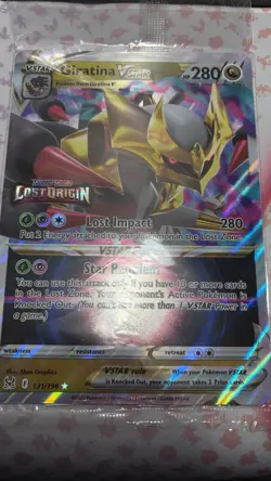 Giratina VSTAR JUMBO 131/196 Lost Origin GAME UK PROMO Stamped Oversized Card - Image 3