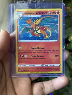 Special Delivery Charizard Pokemon Center Promo Card Holo (SWSH075) - SEALED - Image 2