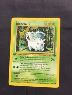 Pokemon Cards: Jungle 1st Edition Common: Nidoran 57/64 - Image 1