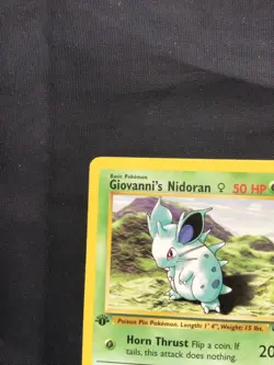 Pokemon Cards: Gym Challenge 1st Edition Common: Giovanni's Nidoran 75/132 - Image 2