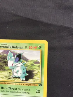 Pokemon Cards: Gym Challenge 1st Edition Common: Giovanni's Nidoran 75/132 - Image 3